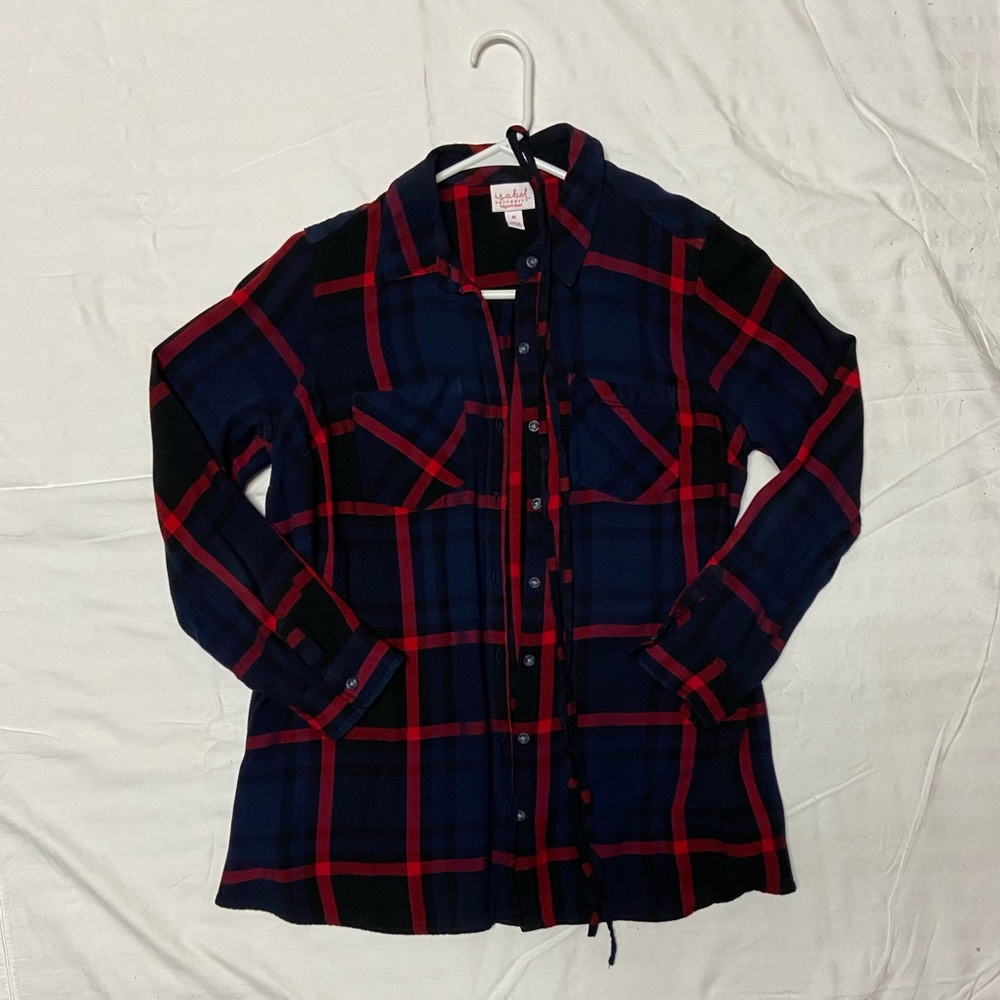 Isabel plaid maternity shirt